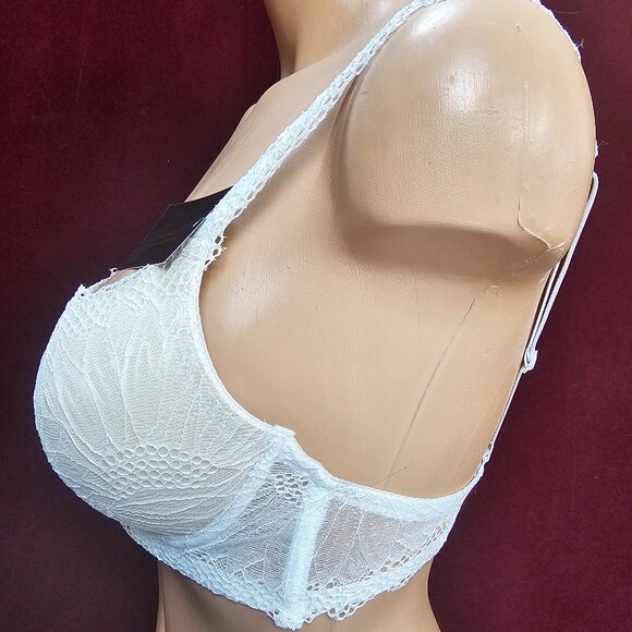 Frederick's of Hollywood Saffron Lace Push Up Bra - 34C - NWT - Picture 7 of 14